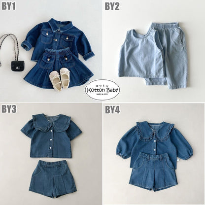 1-5 thn || SETELAN BAJU + CELANA ROK (1 set) PEREMPUAN JALAN CASUAL CATALOG ZHBB BY