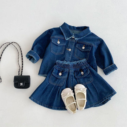 1-5 thn || SETELAN BAJU + CELANA ROK (1 set) PEREMPUAN JALAN CASUAL CATALOG ZHBB BY