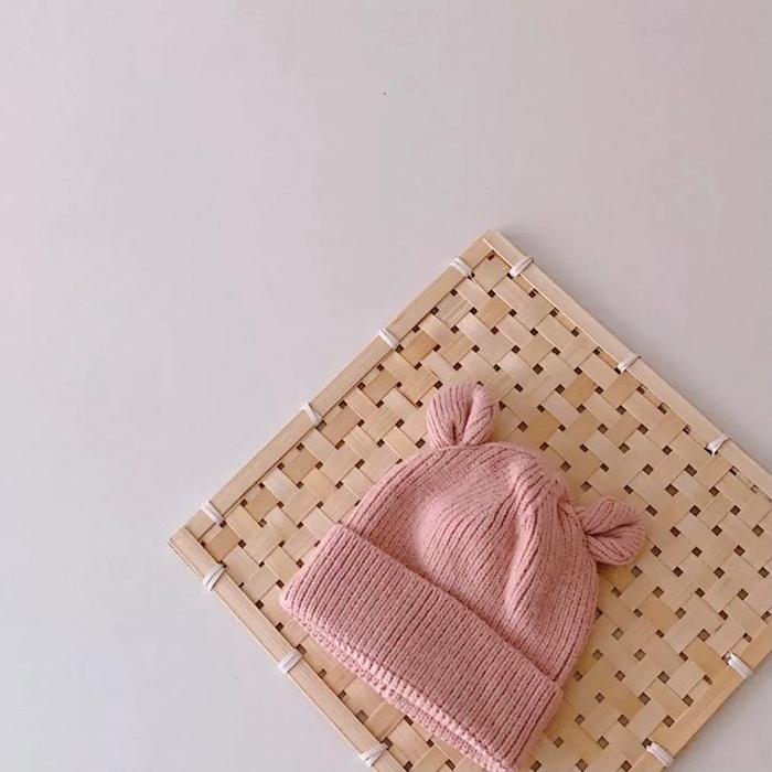 0-3 thn || Topi Bayi Newborn Anak Polos Kupluk Karakter Emen OIMG OE