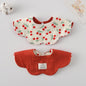 Premium BIB SLABBER BUNGA BAYI SET CELEMEK TATAKAN LIUR ANAK catalog DQIN DAB