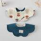 Premium BIB SLABBER BUNGA BAYI SET CELEMEK TATAKAN LIUR ANAK catalog DQIN DAB