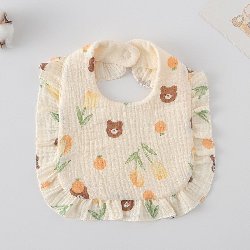 Premium BIB SLABBER BUNGA BAYI SET CELEMEK TATAKAN LIUR ANAK catalog DQIN DS