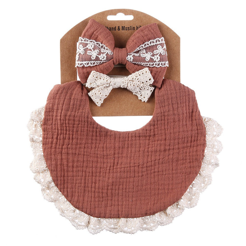 2 BANDANA + 1 BIB | SLABBER PITA HEADBAND BAYI SET CELEMEK TATAKAN LIUR ANAK catalog QUIN NK