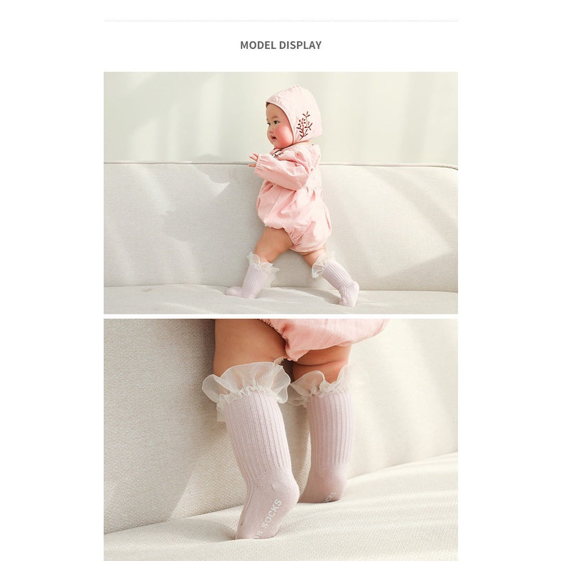 [SALE] 0-1 thn | KAOS KAKI RUFFLE BAYI ANAK IMPOR NEWBORN SOCKS PEREMPUAN catalog QN QD