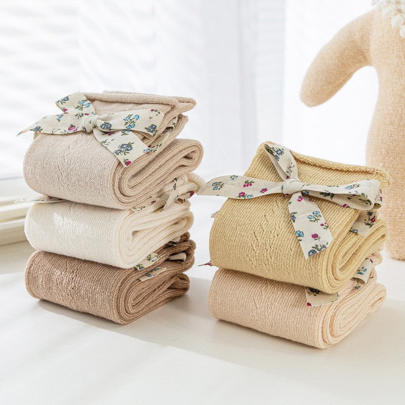 0-3 thn | KAOS KAKI PANJANG BAYI ANAK IMPOR NEWBORN SOCKS PEREMPUAN catalog QN QV