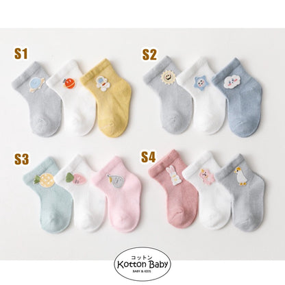 [SALE] [3 PSG] 0-3 thn | KAOS KAKI BAYI ANAK IMPOR SOCKS LUCU KARAKTER KARTUN UNISEX jczz S Catalog