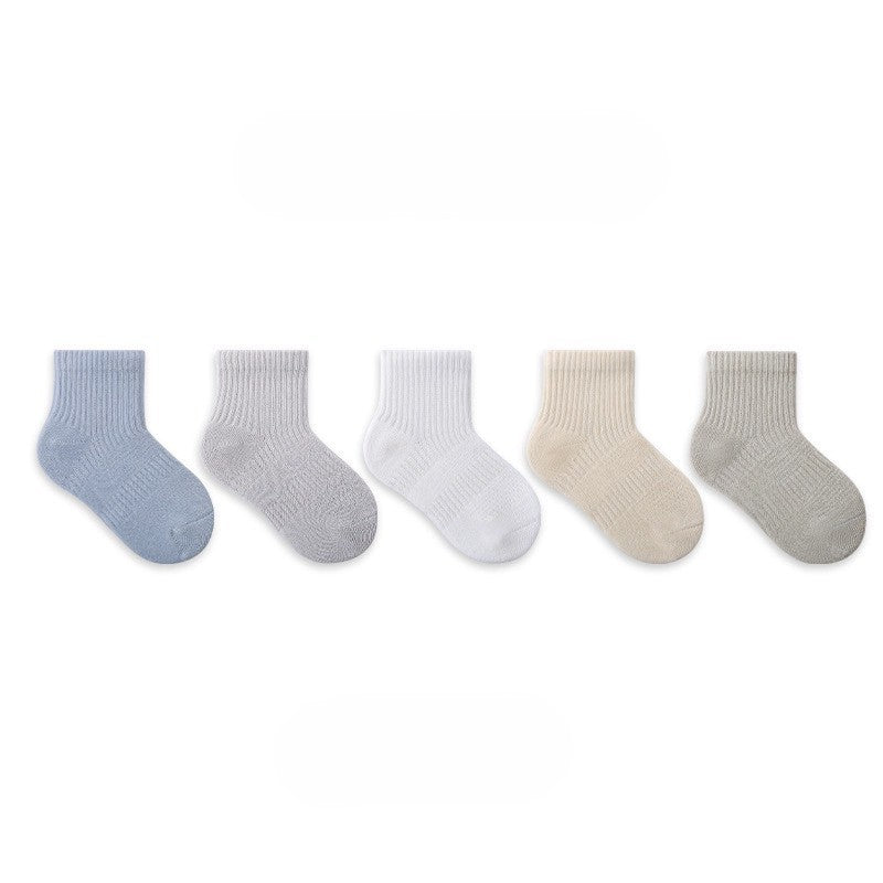 [5 PSG] 1-8 thn | KAOS KAKI BAYI BASIC ANAK IMPOR SOCKS LUCU KARAKTER KARTUN UNISEX Catalog NMBB FAE