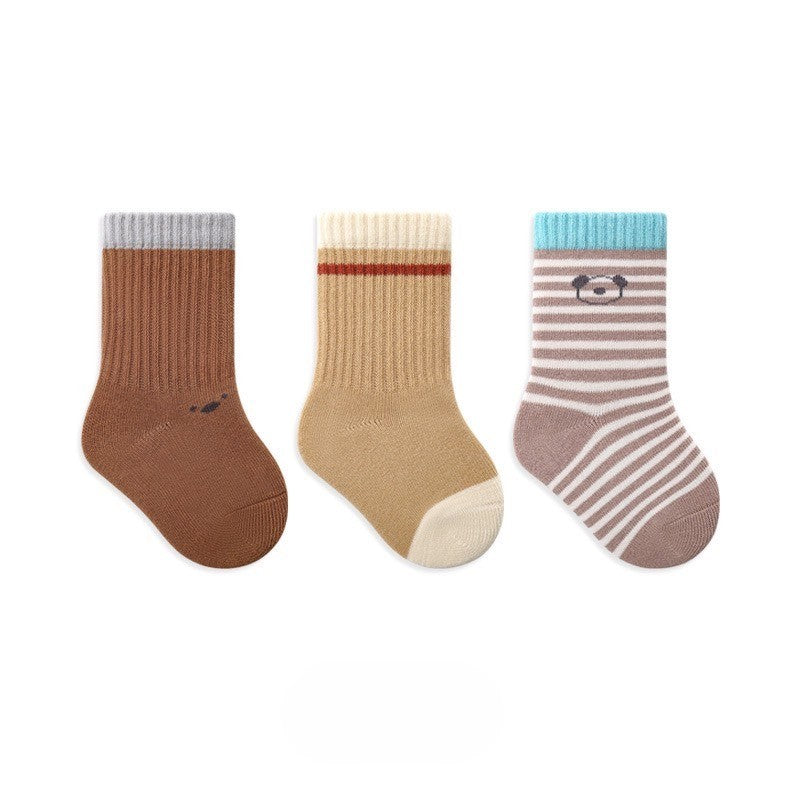 [3 PSG] 0-3 thn | KAOS KAKI BAYI BASIC ANAK IMPOR SOCKS LUCU KARAKTER KARTUN UNISEX Catalog NMBB FAF