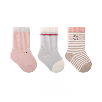 [3 PSG] 0-3 thn | KAOS KAKI BAYI BASIC ANAK IMPOR SOCKS LUCU KARAKTER KARTUN UNISEX Catalog NMBB FAF