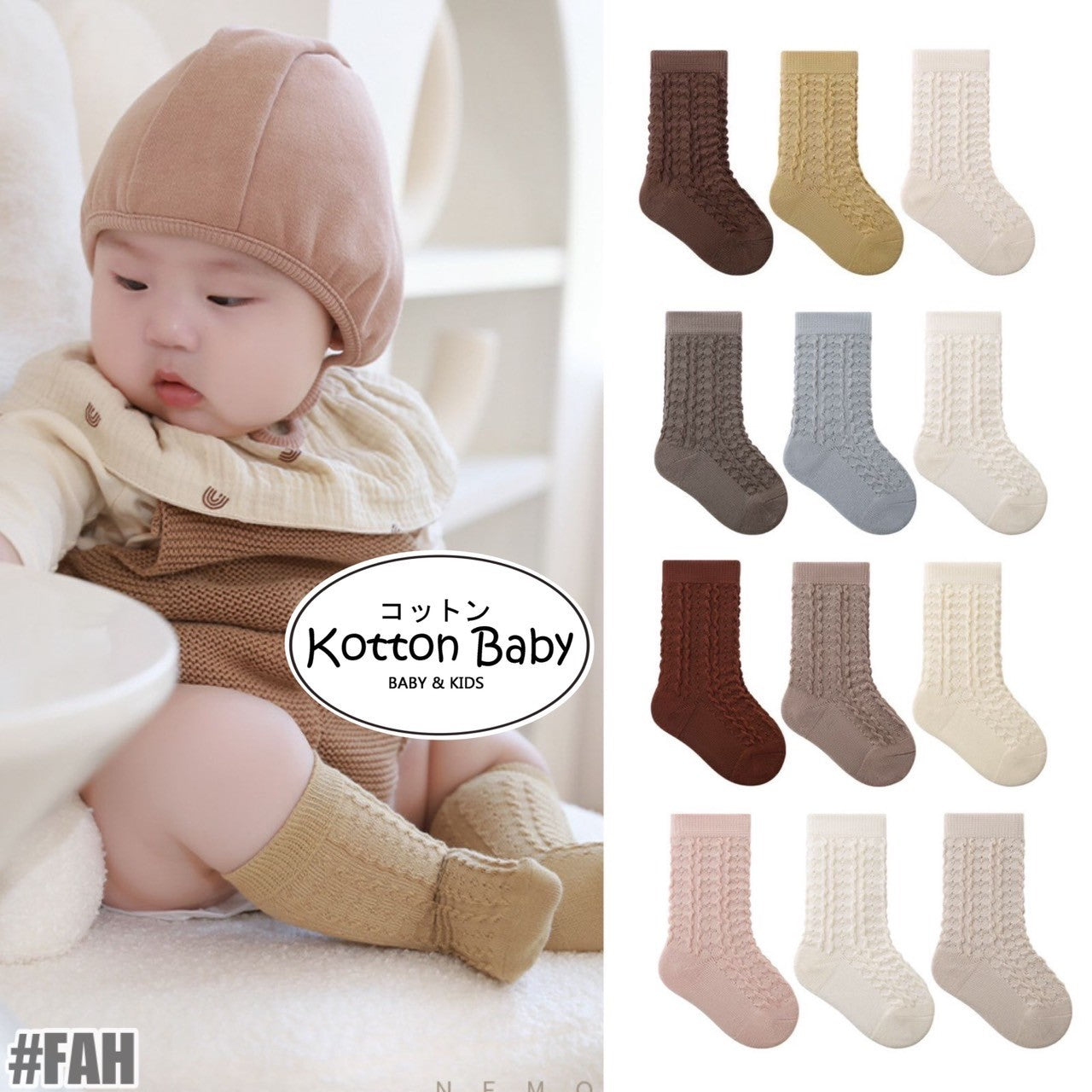 0-3 thn | KAOS KAKI BAYI BASIC ANAK IMPOR SOCKS LUCU KARAKTER KARTUN PEREMPUAN Catalog NMBB FAH