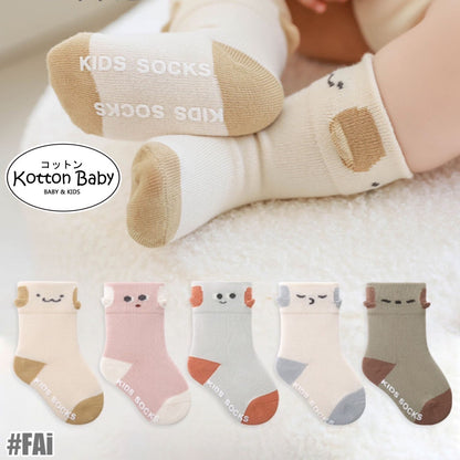 0-1 thn | KAOS KAKI BAYI BASIC ANAK IMPOR SOCKS LUCU KARAKTER KARTUN UNISEX Catalog NMBB FAi