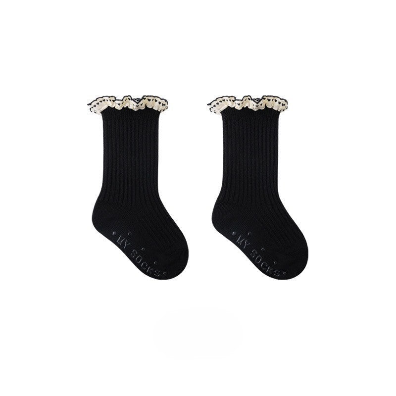 0-5 thn | KAOS KAKI RUFFLE BAYI ANAK IMPOR NEWBORN SOCKS PEREMPUAN catalog NMBB FAJ