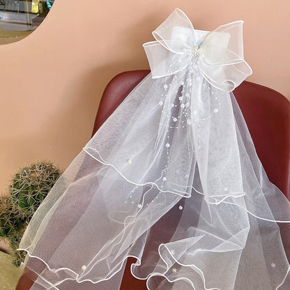 Big Bow Jepitan rambut lace princess | Pita Rambut | jepit bayi anak aksesoris kepala perempuan FU