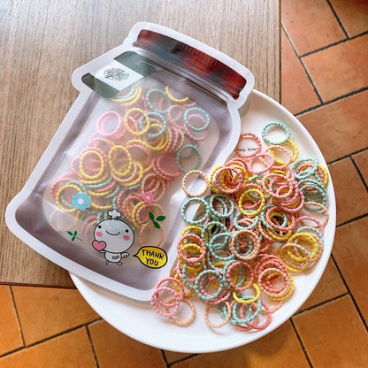 ((1 Box) Set Ikat rambut | Pita Karet Rambut | bayi anak import perempuan aksesoris catalog JYRF FX