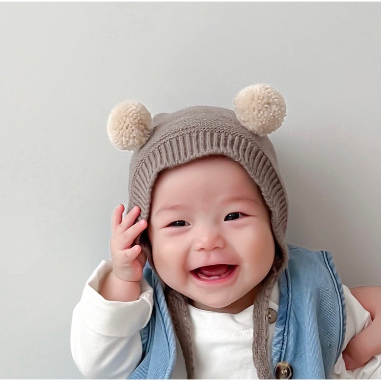 0-2 thn || Topi Bonnet Polos Bayi Newborn Anak Baby Emen Anak Impor catalog OIMG OBN