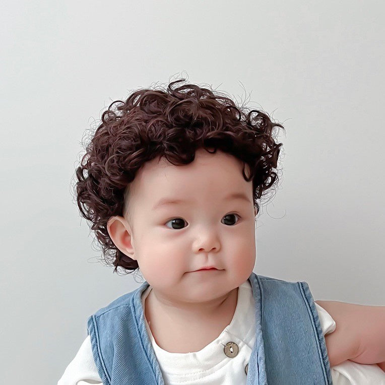 0-3 thn || Topi Wig Korea Bayi Rambut Palsu Newborn Anak Polos Kupluk Karakter Lucu Emen Anak Impor Catalog OIMG OBK