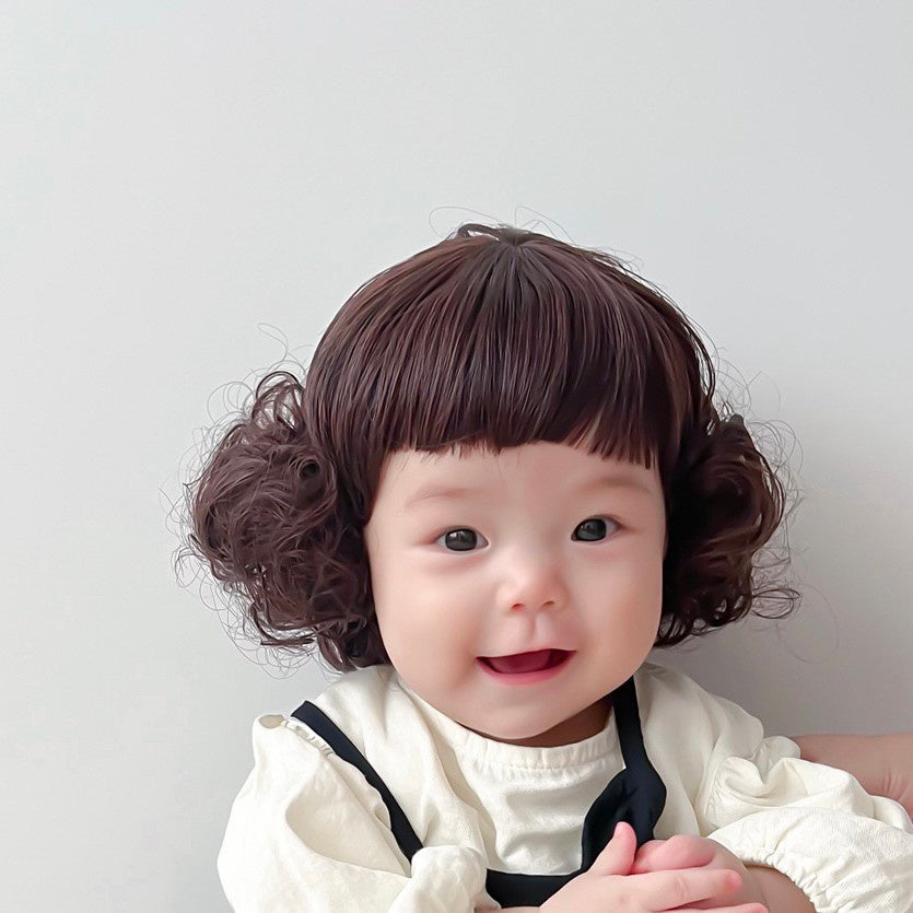 0-3 thn || Topi Wig Korea Bayi Rambut Palsu Newborn Anak Polos Kupluk Karakter Lucu Emen Anak Impor Catalog OIMG OBK