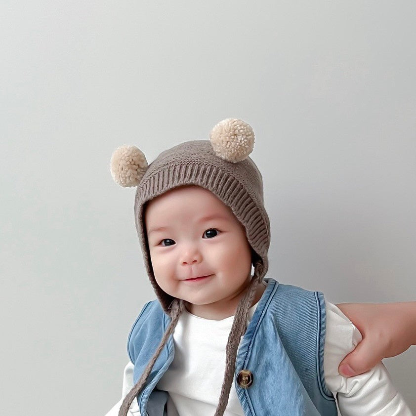 0-2 thn || Topi Bonnet Polos Bayi Newborn Anak Baby Emen Anak Impor catalog OIMG OBN