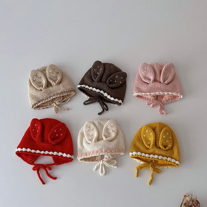 0-3 thn || Topi Bonnet Bayi Newborn Rajut Anak Emen Anak Impor Catalog OIMG OBP