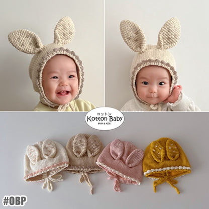 0-3 thn || Topi Bonnet Bayi Newborn Rajut Anak Emen Anak Impor Catalog OIMG OBP