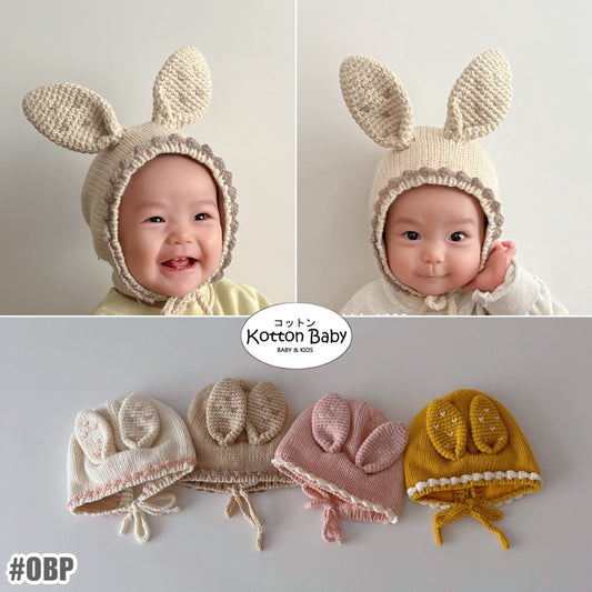 0-3 thn || Topi Bonnet Bayi Newborn Rajut Anak Emen Anak Impor Catalog OIMG OBP