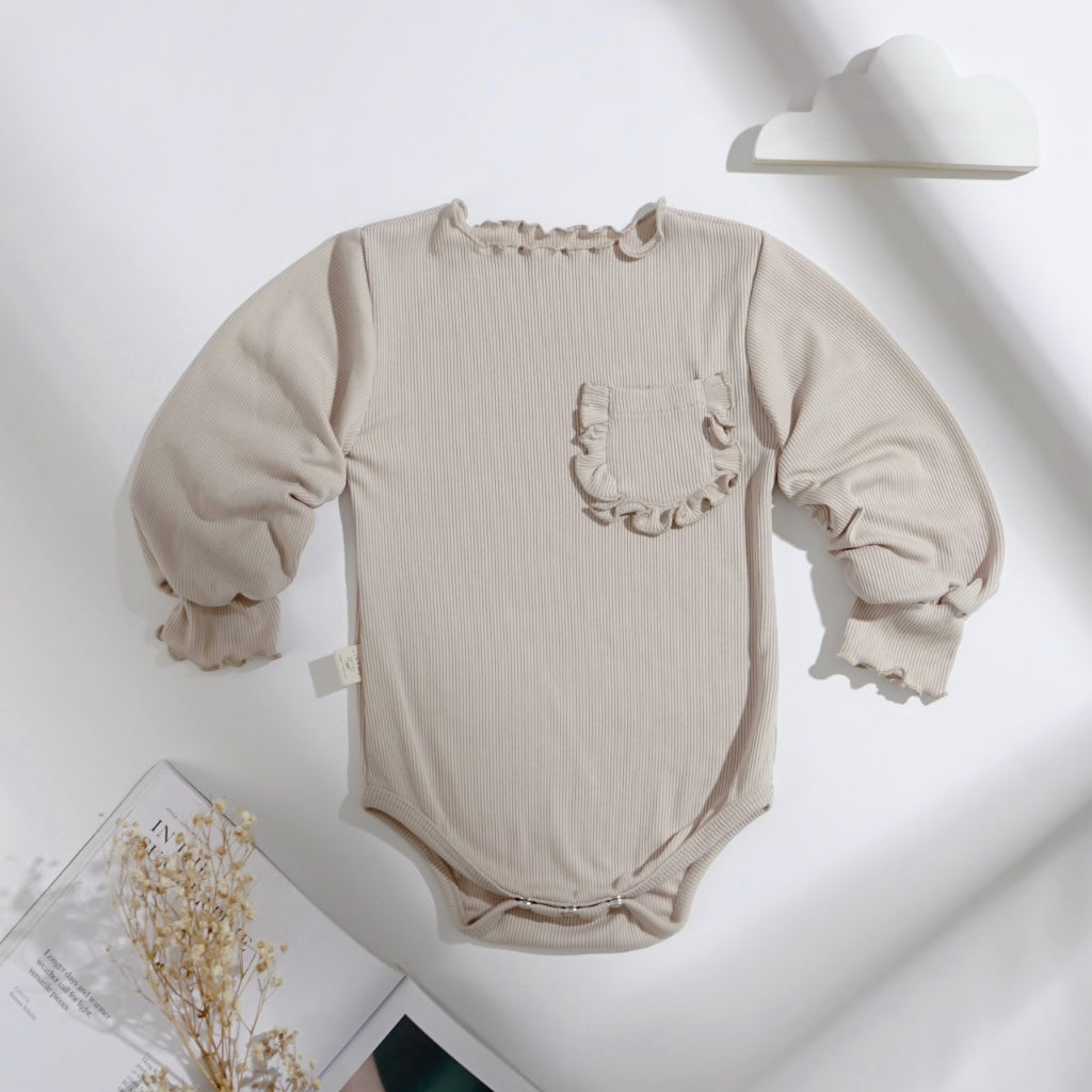 TINYME || 0-12bln JUMPER RUFFLE BASIC BAYI | JUMPSUIT ROMPER BAJU PAKAIAN ANAK BABY catalog TMTM Fiona