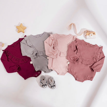 TINYME 0-18bln JUMPER RUFFLE BASIC BAYI | JUMPSUIT ROMPER BAJU PAKAIAN ANAK BABY catalog TMTM FREYA