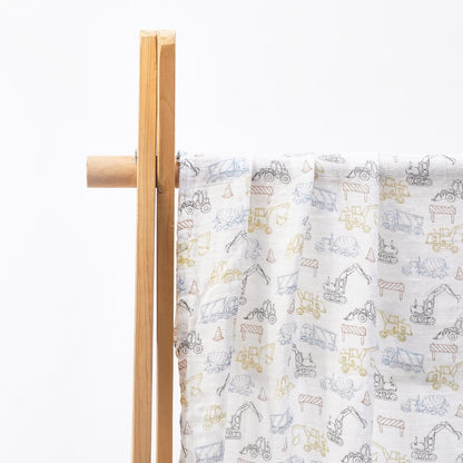 (120x110cm) Kain Bedong Muslin Bayi | Baby Swaddle Muslin Bamboo | Selimut Bayi Catalog G