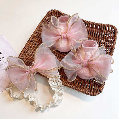 0-2 thn | 2in1 (Kaos kaki + Bandana) BAYI ANAK IMPOR SOCKS LUCU ANAK PEREMPUAN catalog JYRF FN