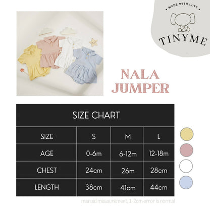 TINYME 0-18bln JUMPER BASIC BAYI | JUMPSUIT ROMPER BAJU PAKAIAN ANAK BABY catalog TMTM NALA