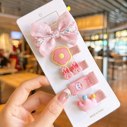 (isi 5pcs) Set Jepitan rambut | Pita Rambut | bayi anak bunga import perempuan aksesoris catalog JYRF FE