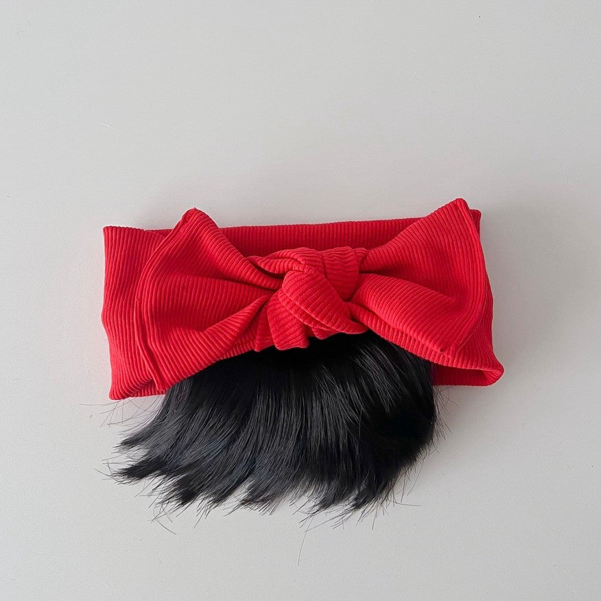 0-3 thn || Bandana Wig Korea Poni Rambut Palsu Topi Cepol Bayi Newborn Anak Catalog JNWG WE