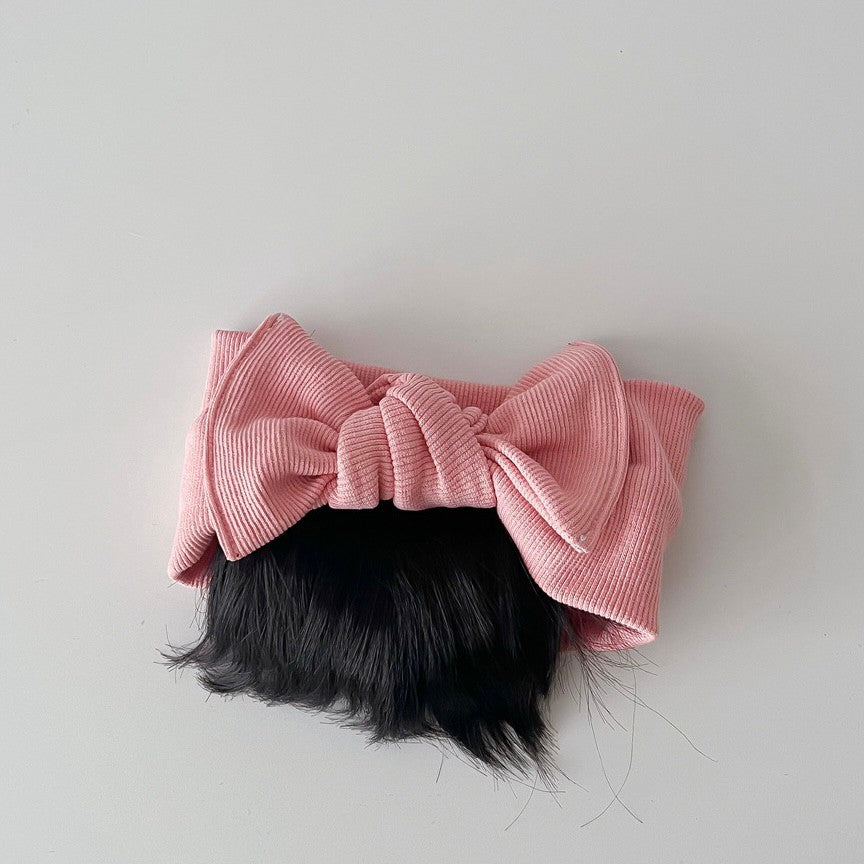 0-3 thn || Bandana Wig Korea Poni Rambut Palsu Topi Cepol Bayi Newborn Anak Catalog JNWG WE