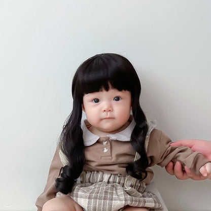 0-3 thn || Topi Wig Korea Bayi Rambut Palsu Newborn Anak Polos Kupluk Karakter Lucu Emen Anak Impor Catalog OIMG OBK