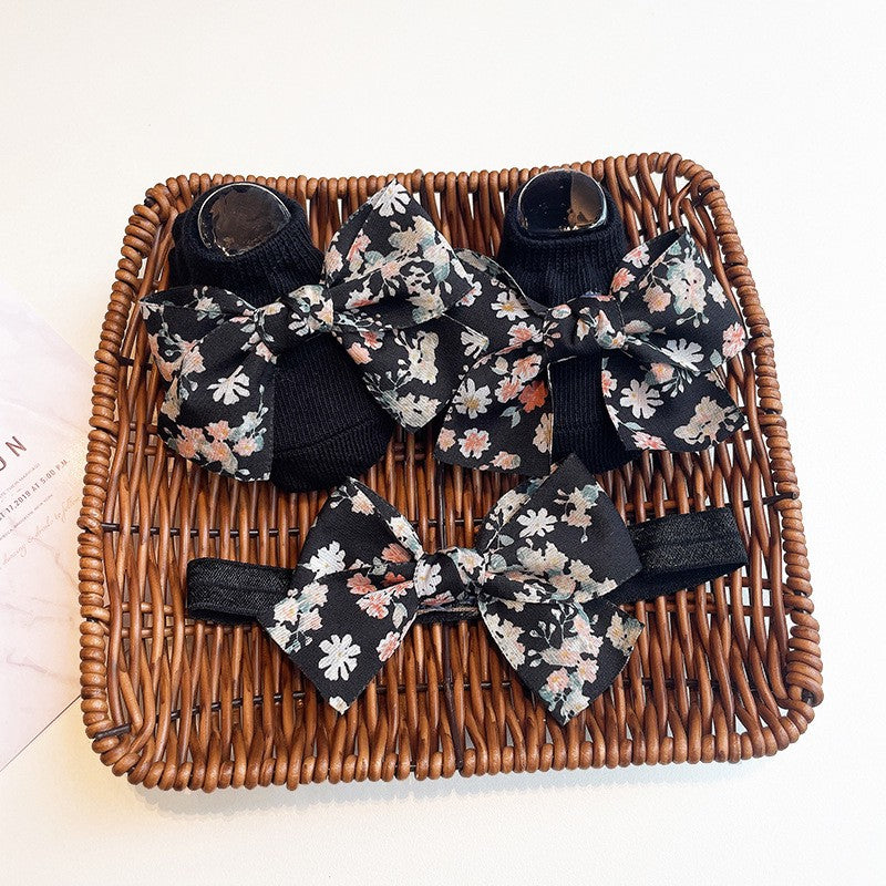 0-2 thn | 2in1 (Kaos kaki + Bandana) BAYI ANAK IMPOR SOCKS LUCU ANAK PEREMPUAN catalog JYRF FN