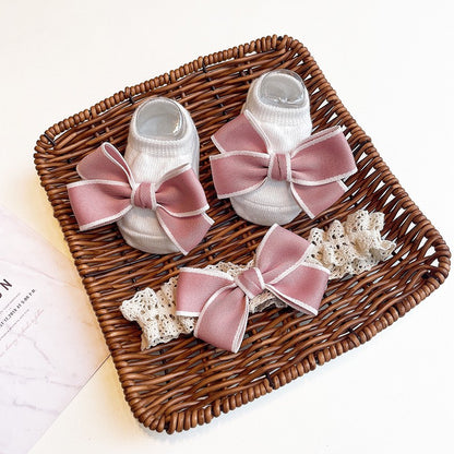 0-2 thn | 2in1 (Kaos kaki + Bandana) BAYI ANAK IMPOR SOCKS LUCU ANAK PEREMPUAN catalog JYRF FN