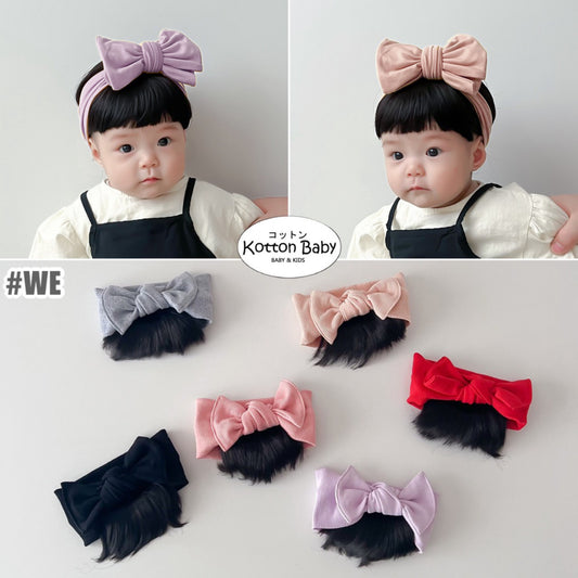 0-3 thn || Bandana Wig Korea Poni Rambut Palsu Topi Cepol Bayi Newborn Anak Catalog JNWG WE
