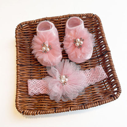 0-2 thn | 2in1 (Kaos kaki + Bandana) BAYI ANAK IMPOR SOCKS LUCU ANAK PEREMPUAN catalog JYRF FN