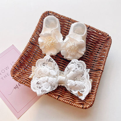 0-2 thn | 2in1 (Kaos kaki + Bandana) BAYI ANAK IMPOR SOCKS LUCU ANAK PEREMPUAN catalog JYRF FN