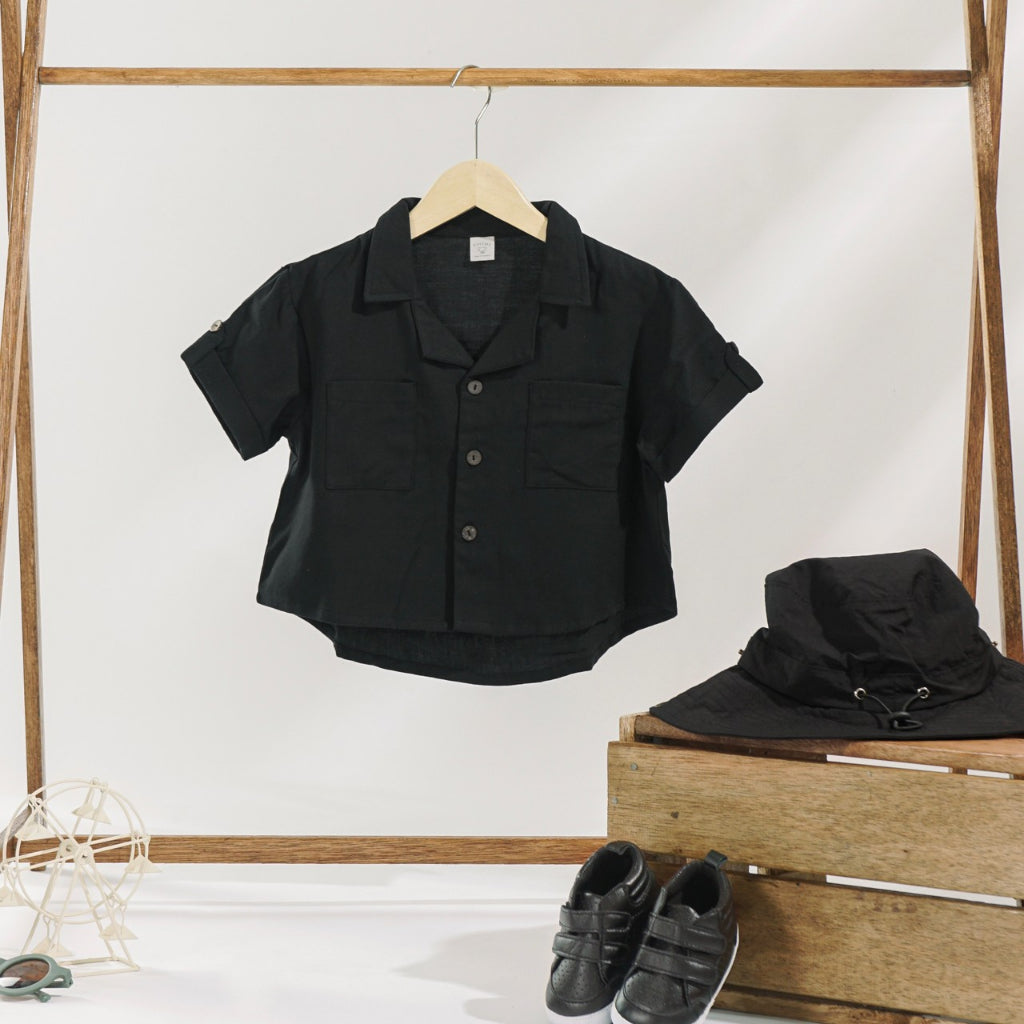 TINYME 1-4thn | Kemeja Oversize Unisex Baju Anak Atasan Formal Bayi  catalog TMTM OSLO