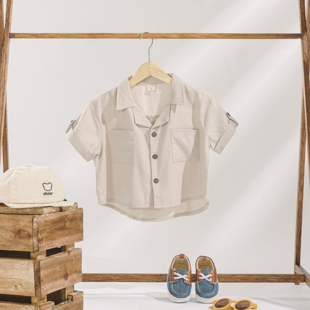 TINYME 1-4thn | Kemeja Oversize Unisex Baju Anak Atasan Formal Bayi  catalog TMTM OSLO