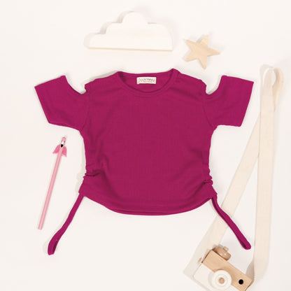 TINYME 1-5thn || CROPTOP ATASAN ANAK KAOS TOP CASUAL PEREMPUAN Catalog TMTM GINA