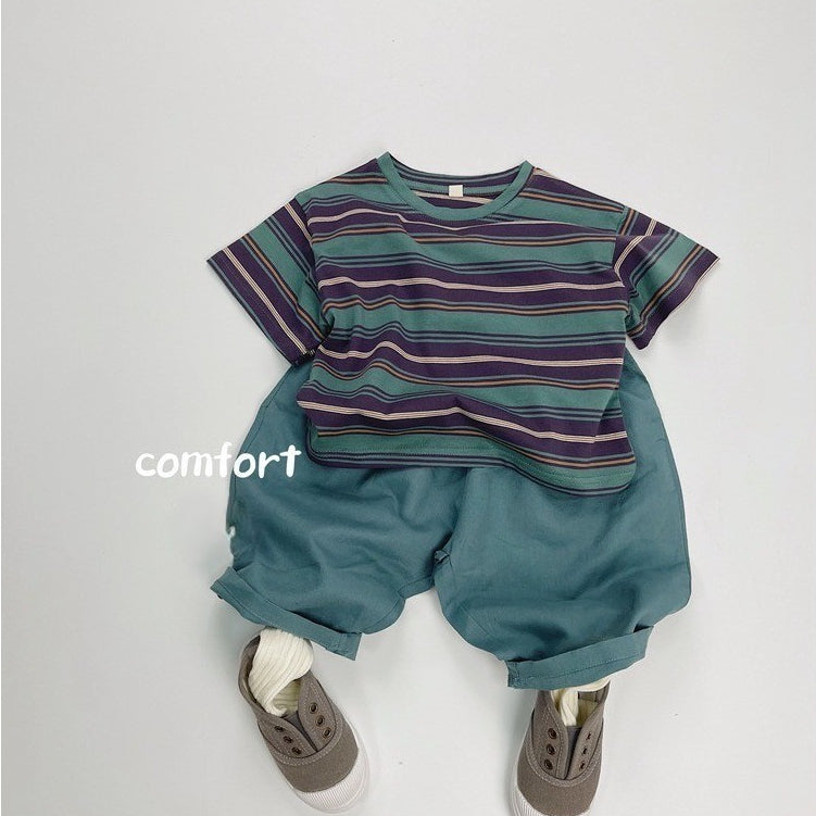 1-7thn | Tshirt Kaos Korea Basic Lengan Pendek Anak Laki-laki Pakaian Bayi KQHZ catalog KAL