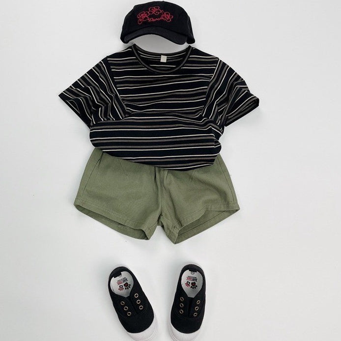 1-5thn | Tshirt Kaos Korea Basic Lengan Pendek Anak laki-laki Pakaian Bayi KQHZ catalog KAN