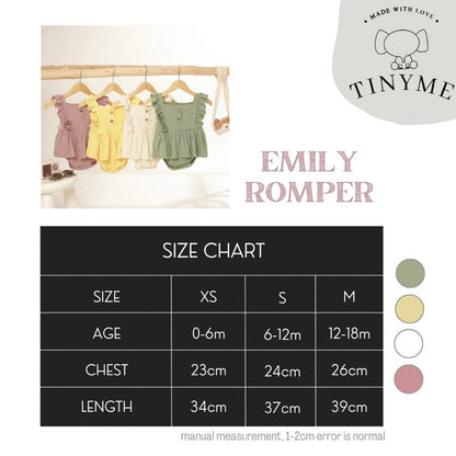 TINYME 0-18bln JUMPER BASIC BAYI | JUMPSUIT ROMPER BAJU PAKAIAN ANAK BABY catalog TMTM EMILY