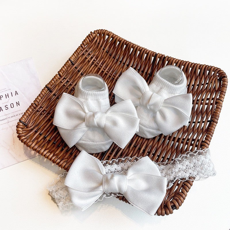 0-2 thn | 2in1 (Kaos kaki + Bandana) BAYI ANAK IMPOR SOCKS LUCU ANAK PEREMPUAN catalog JYRF FN