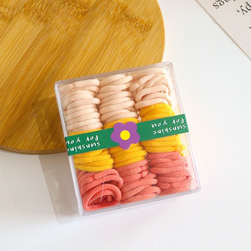 (1 Box) Set Ikat rambut | Pita Karet Rambut | bayi anak import perempuan aksesoris catalog WGEP PG