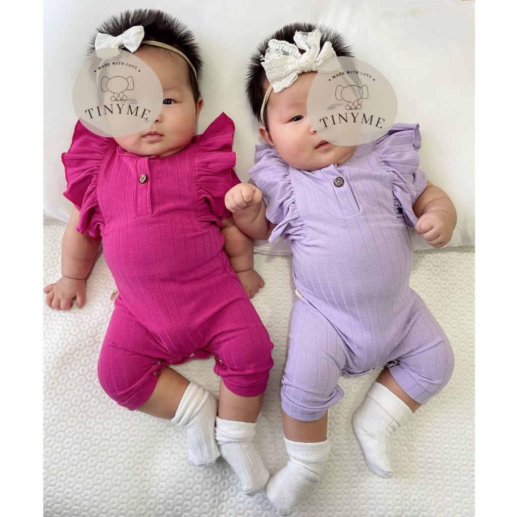 TINYME 0-18bln JUMPER RUFFLE BASIC BAYI | JUMPSUIT ROMPER BAJU PAKAIAN ANAK BABY catalog TMTM ADELE