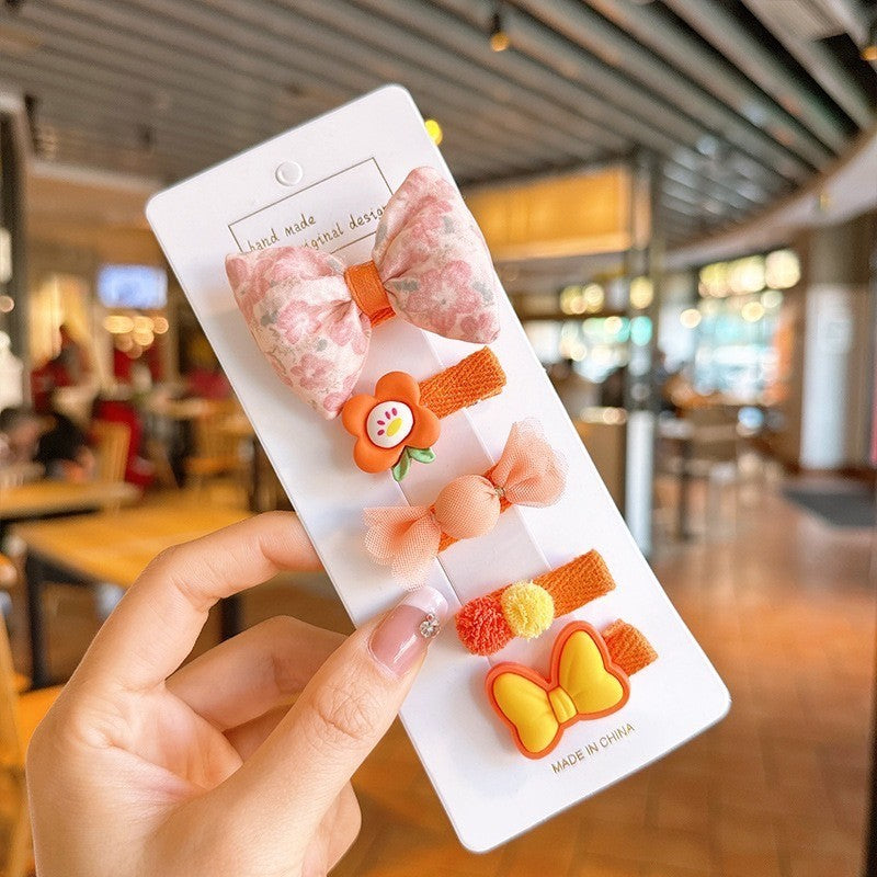 (isi 5pcs) Set Jepitan rambut | Pita Rambut | bayi anak bunga import perempuan aksesoris catalog JYRF FE