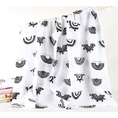 (120x110cm) Kain Bedong Muslin Bayi | Baby Swaddle Muslin Bamboo | Selimut Bayi Catalog G